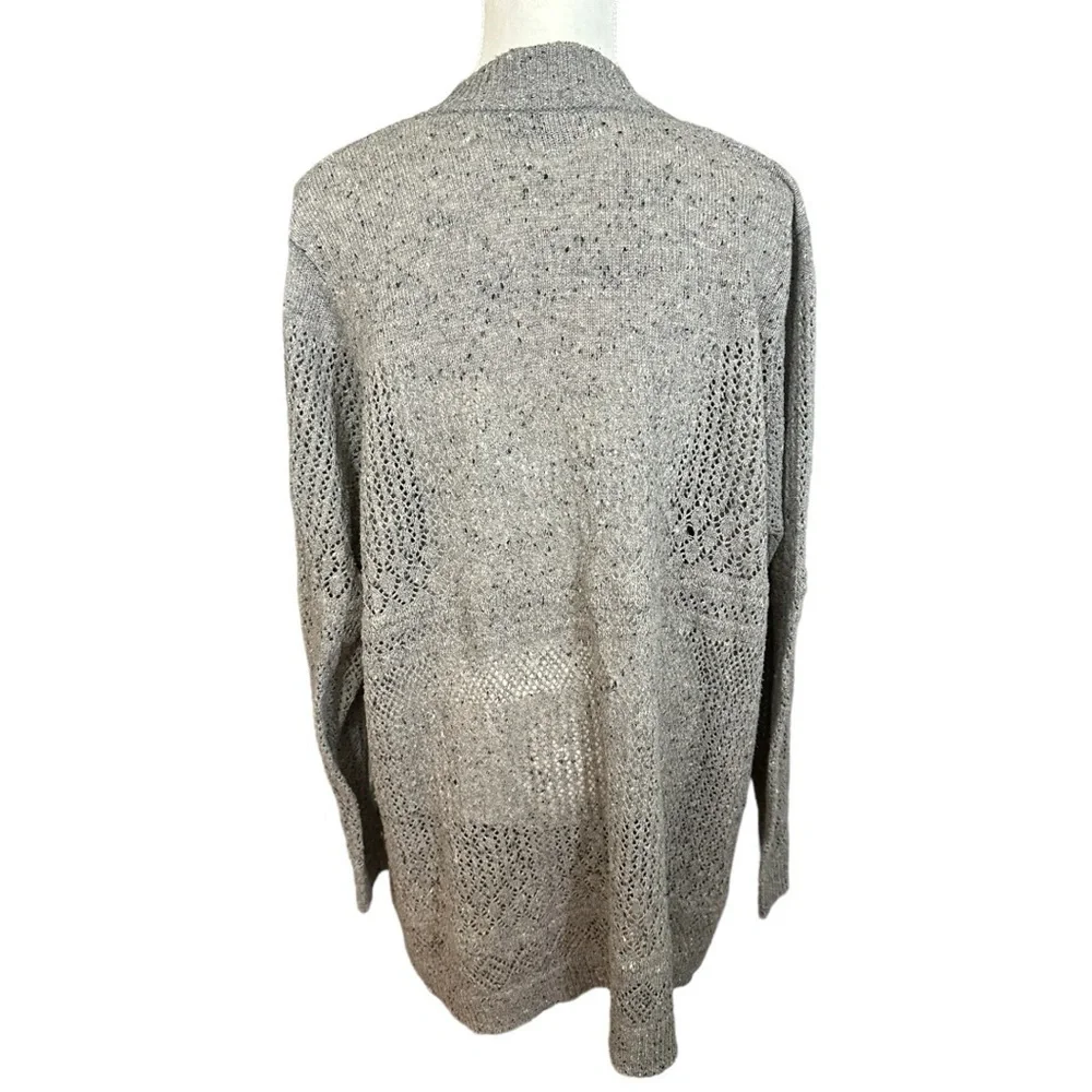 🌸Belle- Gray Knit Long Sweater- Size 3X
